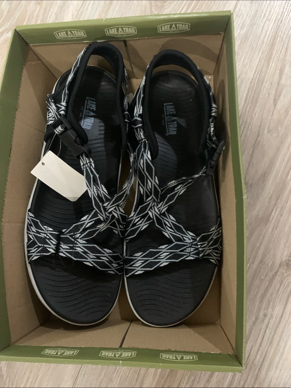 Women's Black Strappy Outdoor Sandals